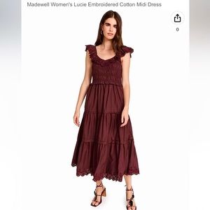 Madewell - Lucie Embroidered Cotton Midi Dress